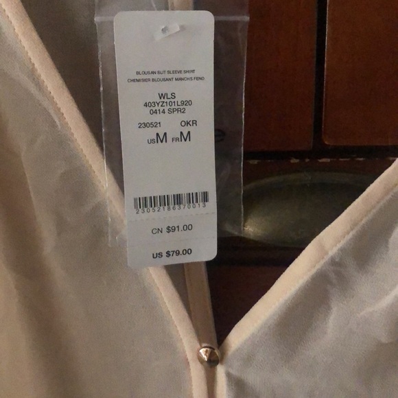 Make me an offer Bebe shear see through very classy blouse sexy open back - Picture 6 of 6